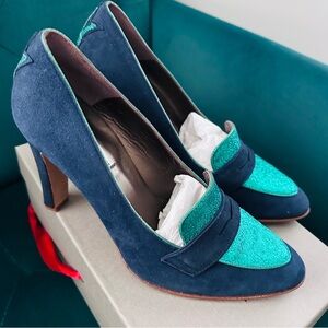 Never Worn - Designer Loafer Poseidon heels